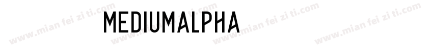 極限盟途圓 MediumAlpha 0字体转换